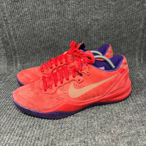 Nike Zoom Kobe 8 EXT‎ Year of the Snake Red Suede Basketball Mens 12 582554-600 main image 9